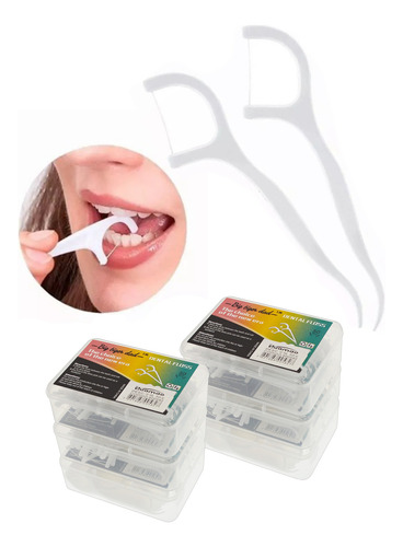Hilo Dental Floss Con Aplicador Limpieza Interdental 300pcs