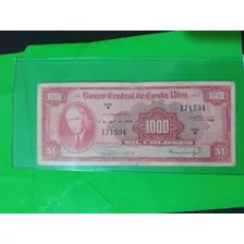 Billete 1000 Banco Central De Costa Rica 7 De Abril 1970.