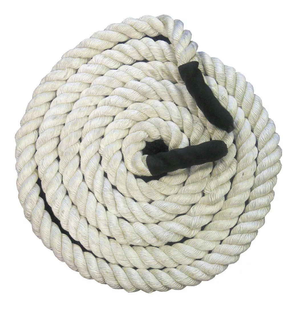 Ggx 20ft Battle Rope C/protector Nylon Extremos Gold's Gym