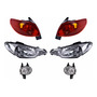 Kit 2 Focos Led P/peugeot 206 Cc 2002 A 2009 Alta Baja H4