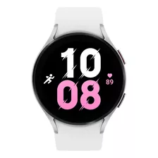 Reloj Inteligente Samsung Galaxy Watch5 Bluetooth 44mm Color De La Caja Blanco Color De La Malla Silver Color Del Bisel Silver