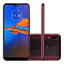 Moto E6+ Plus 64gb 6.1'' 3000mah Câm.13mp Vermelho Excelente