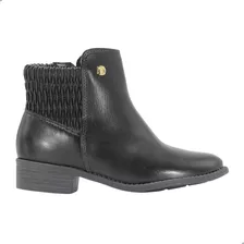 Bota Coturno Modare Conforto Napa Genebra Preto