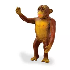 Boneco Chimpanzé Vinil Macio Zoológico Infantil - Db Play