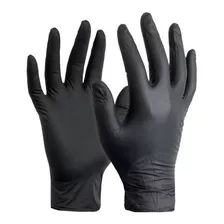 Guantes Descartables Giga Prolatex Color Negro Talle S De Nitrilo Con Polvo X 100 Unidades