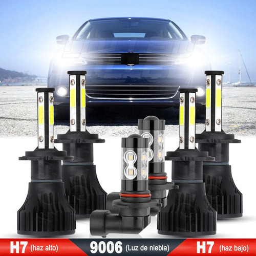 H7 9006 Kit De Focos Led De 4 Lados 20000lm Para Volkswagen Foto 2