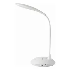 Velador Led Touch Táctil Flexible Usb Oval 3 Niveles Etheos Color De La Estructura Blanco Color De La Pantalla Blanco