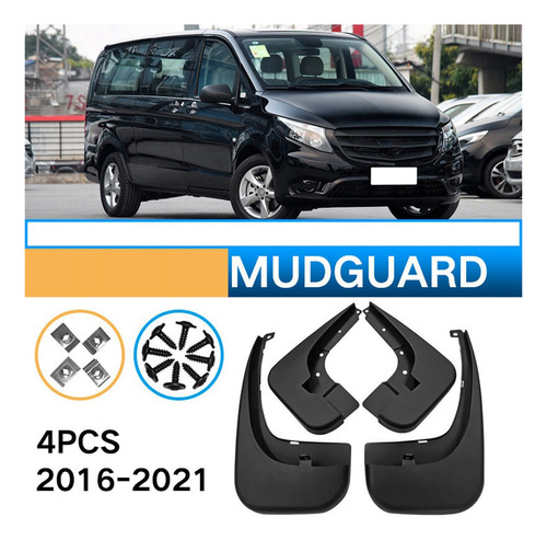 Guardabarros Para Mercedes-benz Vito Clase V W447 2016-21 Mu Foto 4