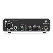 Interface De Áudio Behringer U-phoria Umc22 Usb Youtubers