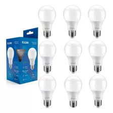 Kit 10 Lâmpada Led 9w Bulbo Soquete E27 Bivolt Casa Comércio