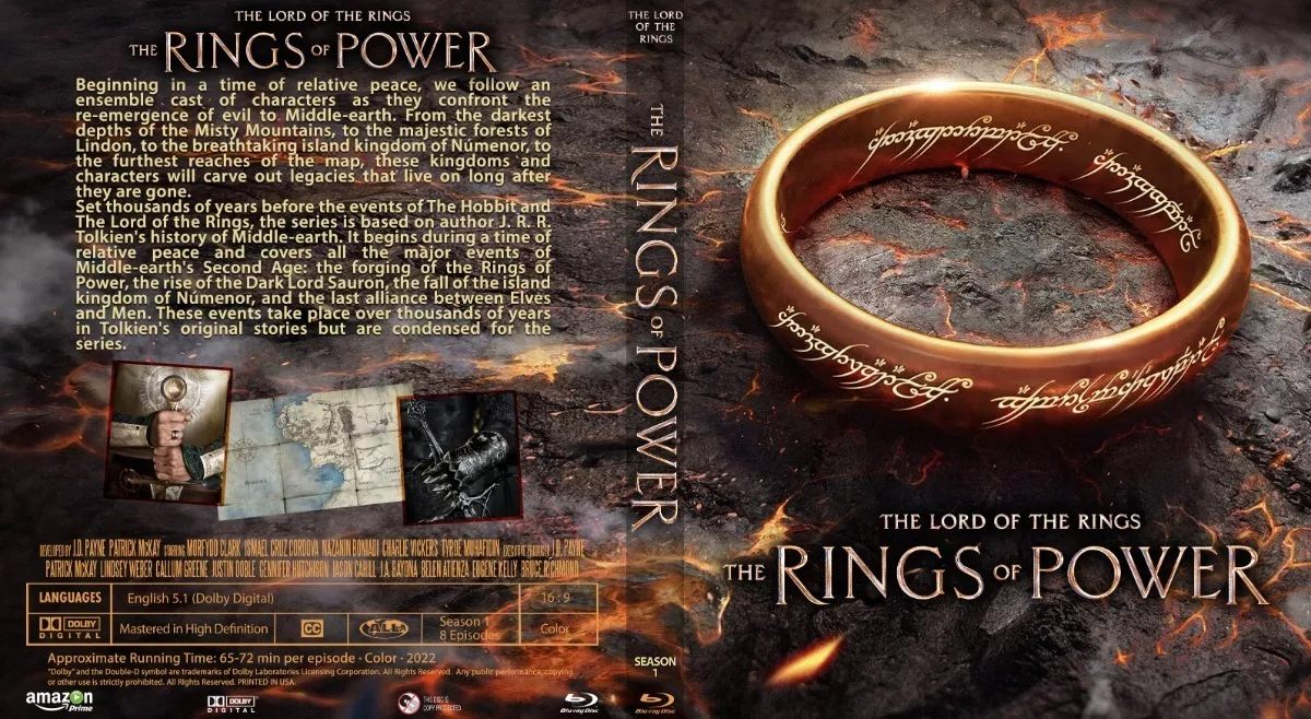 The Rings Of Power Temp 1 En Bluray. Audio Esp Lat 2 Discos.