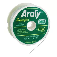 Nylon Natural Araty Superflex 100mts 0.60 Mm Araty B 0.60
