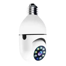 Camara Ip Ampolleta Panorámica Wifi Cctv Inteligente 360° - Color Blanco