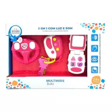 Brinquedo Para Bebê Com Luz E Som Rosa - Multikids - Br1245