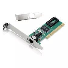 Placa De Rede Pci 10/100 Realtek + Baixo Perfil Retire Nf Sp