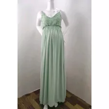 Vestido Maternal Verde