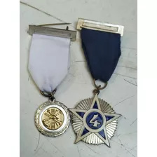 Medalla Antigua 4 Compañía Bomberos 