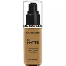 Rostro Bases - L.a. Colours Truly Matte Foundation, Café, 1.