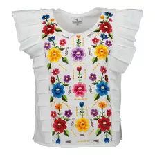 Blusa Típica Yucateca Bordada Karime. Mayakim. Fabricantes