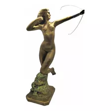 Escultura De Diana La Cazadora 44cm