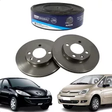 Par Discos Freio Dianteiro Citroen Peugeot Xsara 206 207 306