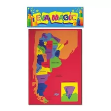 Mapa Didactico Argentina Puzzle Eva Magic 32x22 Goma Eva