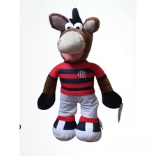 Mascote Cavalinho Fantástico Do Flamengo Oficial 38 Cm 