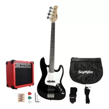 Bajo Electrico Smithfire Paquete Completo Tipo Jazz Bass