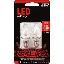 Feit Electric Accent Led Red Night Light - 2 Pack