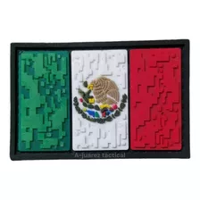 Parche Bandera Mexico Pixel