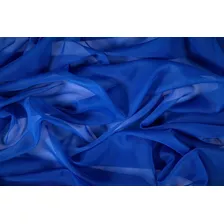 10mt Tecido Voil Voal 3 Metros Largura Cortina Azul Royal