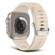 Banda Para Apple Watch 49mm De Silicona Ut Decoded Blanca