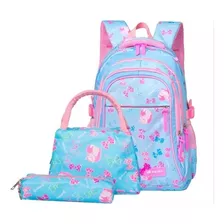 Juego De Mochila Escolar Impermeable For Niños De 3 Piezas