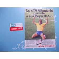 Propaganda Vintage. Televisão Mitsubishi. Evadin Aiko (kit 2