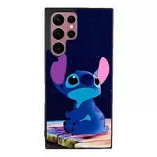 Funda Para Galaxy Lilo Y Stitch Fondo Azul Sentado Marvel