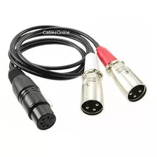 Cable Para Micrófono: Cablesonline, 3ft. Xlr 5-pin Female To