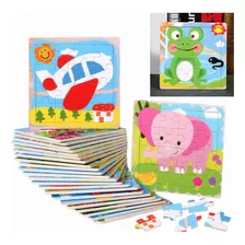 Rompecabezas Madera Para Niños Didácticos Pack 10 Puzzles