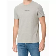 Camiseta Masculina Calvin Klein Logo Básico Mescla
