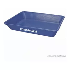 Caixa Para Massa Retangular 160lts Azul - Metasul