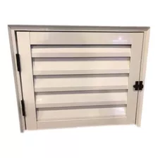 Portinhola Abrigo Alçapão 50x60 Ventilada Com Furos Branco