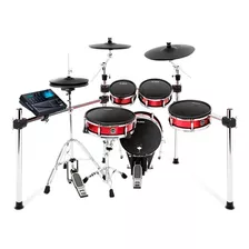 Bateria Electrica Alesis Strike Zone Kit Roja Ocho Piezas