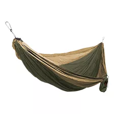 Grand Trunk Double Parachute Nylon Hammock With Carabiners (