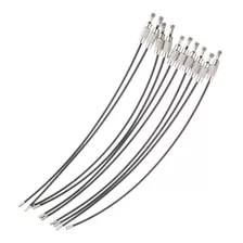 10pcs Cable Cable Loop Etiqueta De Equipaje Bucles Acero