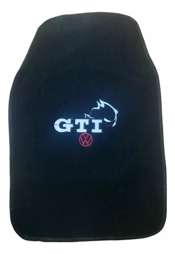 Kit 4 Tapetes Alfombra Logo Bordado Gti Vw Up 2015 Foto 2