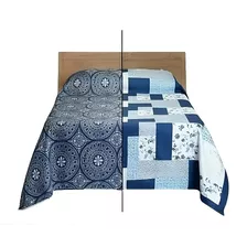 Cover Cubrecama Quilt Colors Verano Reversible King Size