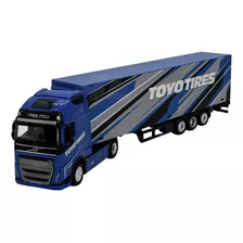 Miniatura De Ferro Carreta Volvo Fh16 750 1/43 Bburago 40cm