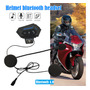 Casco De Moto, Intercomunicador, Bt12, Auriculares Bluetooth