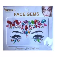 Face Sticker Gemas Rostro Cara Cristales Diamante Multicolor