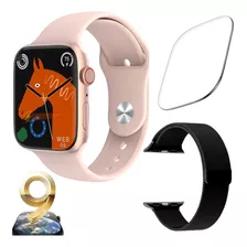 Smartwatch Digital Masculino W29 Max Series 9 + Brindes Cor Da Pulseira Relógio Rose Pulseira Preto