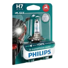 Lâmpada Philips X-treme Vision Moto H7 55w +130% + Brinde